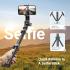 UGREEN Tripod Stand Filming 70”/1.8m Tall Selfie Stick Bluetooth Remote Foldable Phone Travel Mount 360° Rotating Holder Compatible with iPhone 17 Pro Max Air 16,Galaxy S25 S24 Ultra,Camera